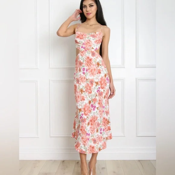leilani midi dress Leilani Navy Midi Dress